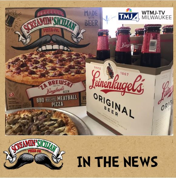 Beer-infused pizza from Palermo's and Leinenkugel's
