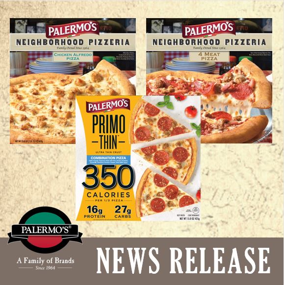 Three New Flavors Join Palermo’s Pizza Line Up