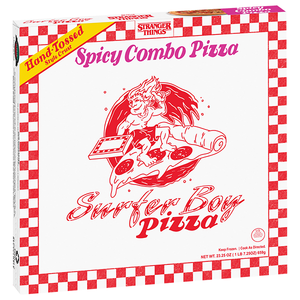 Stranger Things Men's Surfer Boy Pizza Lounge Bottoms Pajama Pants  (X-Small) Yellow